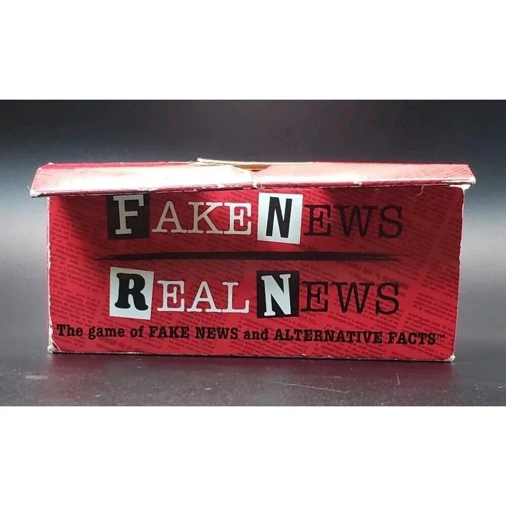 Fake News Real News Card Game Washington Edition Shelf Wear Cards Sealed